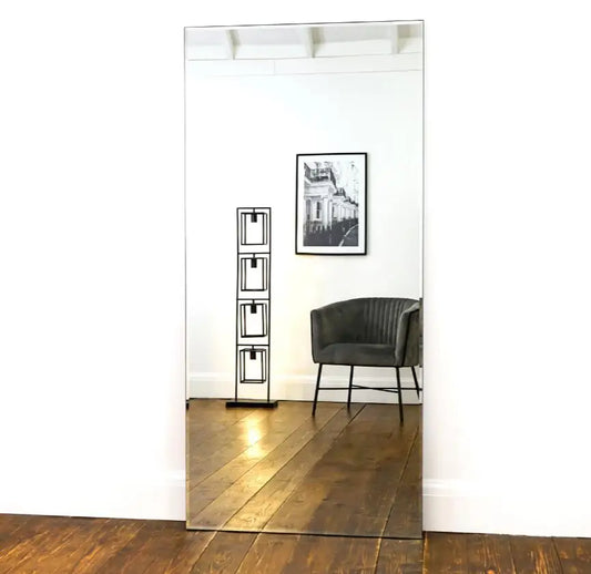 Lucy Frame Less Contemporary Full Length Mirror 80 x 180cm