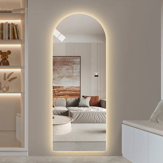 Ava Wall Mounted Arched Shape LED Full Length Body Mirror 80 x 170cm