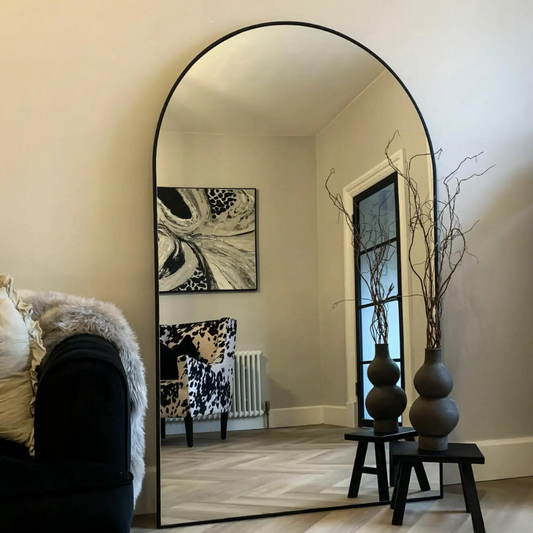 Isabella Full Length Floor Standing Arched Mirror 180 x 110cm